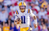 LSU QB Michael Van Buren (Photo: © Stephen Lew-Imagn Images)